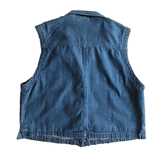Field Gear Jacket Women's Size Medium Petite Sleeveless Denim Countrycore - Picture 2 of 12